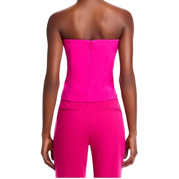 Milly Vibrant Pink Cropped Top - Picture 3 of 5